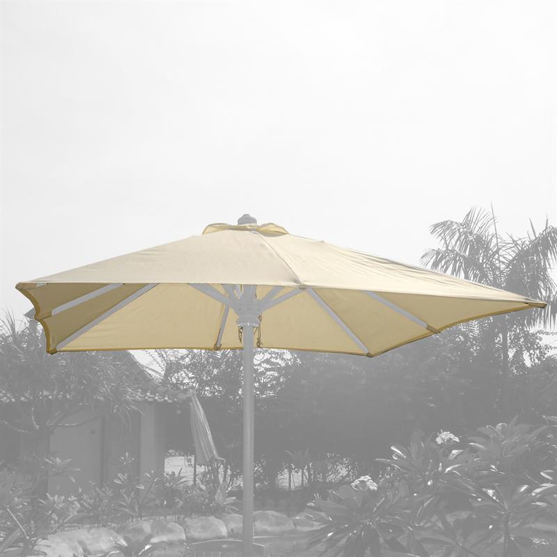 Housse de parasol 350x250cm couleur standard SunProof Drill pour Ocean Deluxe avec capuchon en cuir