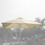 Housse de parasol 350x250cm couleur standard SunProof Drill pour Ocean Deluxe avec capuchon en cuir