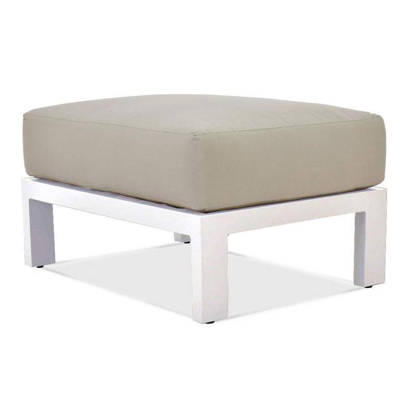 Tabouret / repose-pieds Vento en aluminium 80x60x30cm -