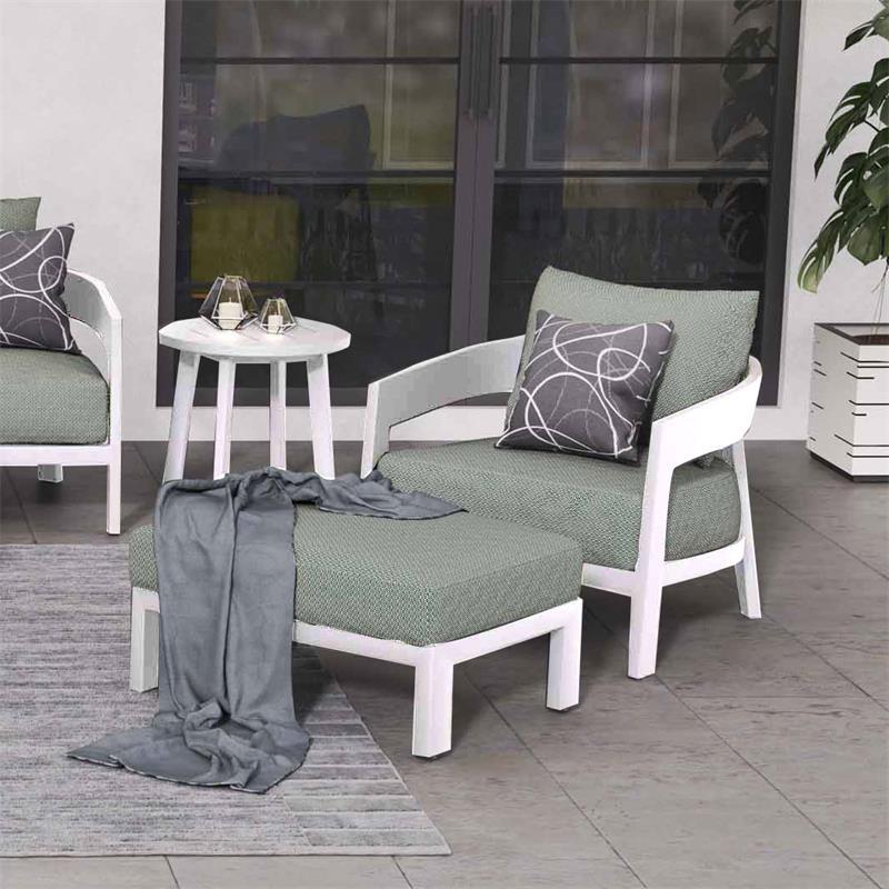 Vento Aluminium Stool / Footstool 80x60x30cm -