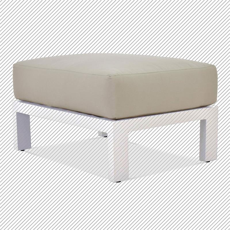 Auflage für Vento Ottomane / Hocker Sitzkissen Sunproof 80 x 60 x 13 cm