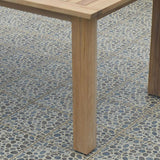 Verdon double extension table 320/265/210x100x76 cm - Certified Teak GRADE A + stainless steel fittings