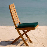 Trent folding chair without armrests - Certified teak GRADE A + brass fittings