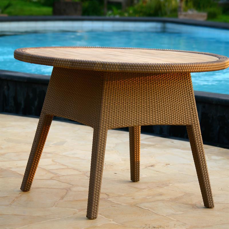 Trinity Table 110 Wicker Table Round