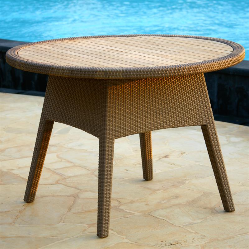 Trinity Table 110 Wicker Table Round