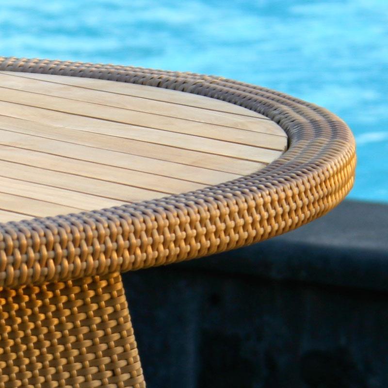 Trinity Table 110 Wicker Table Round