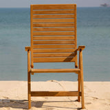 Trent High Back Chair - Certified Teak GRADE A + Brass Fittings