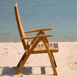 Trent High Back Chair - Certified Teak GRADE A + Brass Fittings