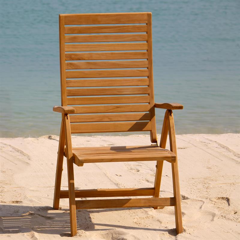 Trent High Back Chair - Certified Teak GRADE A + Brass Fittings