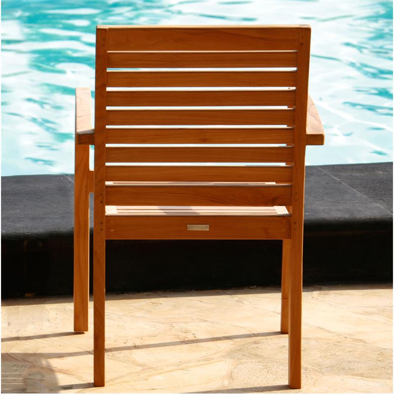 Trent Stacking Chair - Certified Teak GRADE A