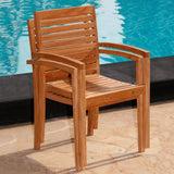 Trent Stacking Chair - Certified Teak GRADE A