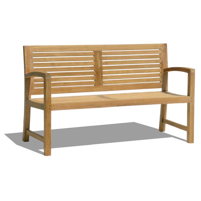 Banc de jardin Trent 150 cm - Teck certifié GRADE A