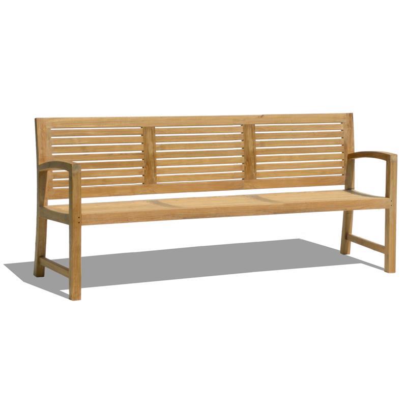 Banc de jardin Trent 200 cm - Teck certifié GRADE A